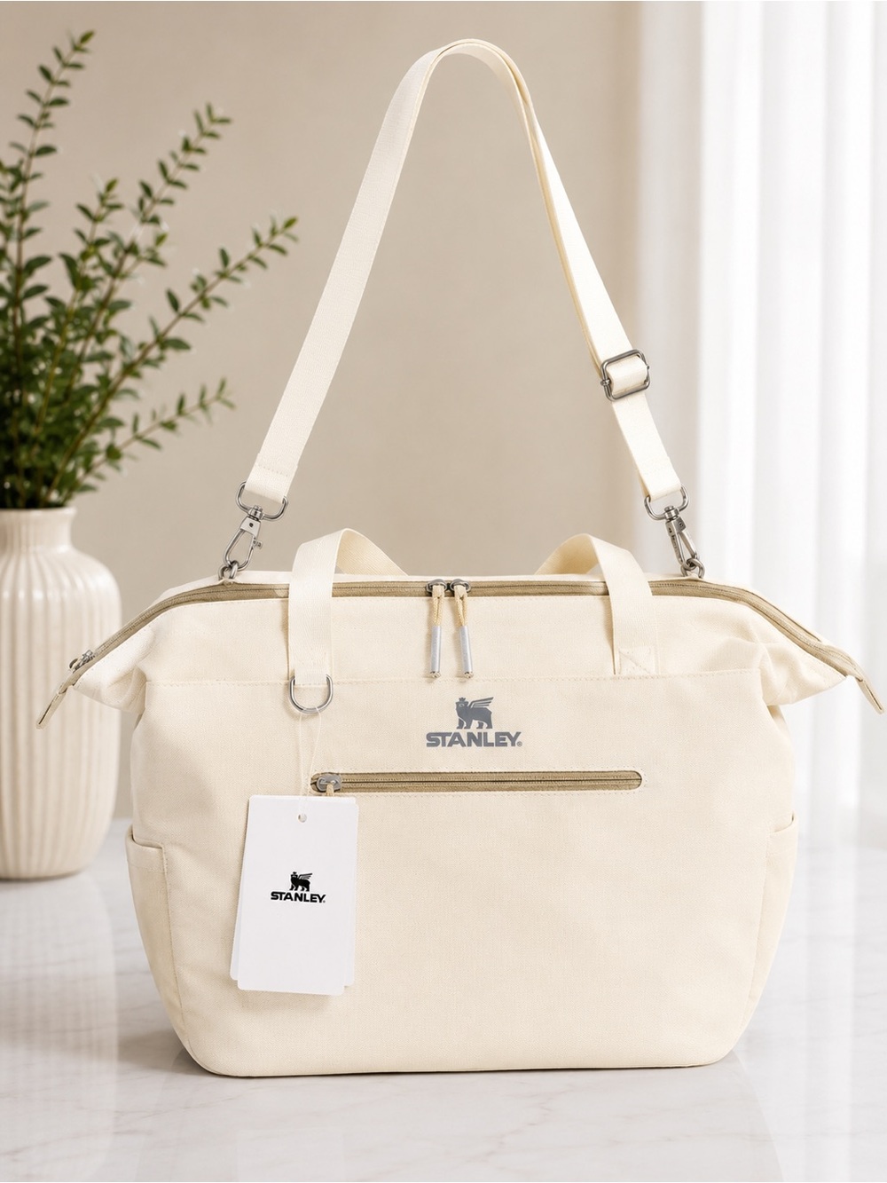 Stanley Cream Canvas Shoulder Tote